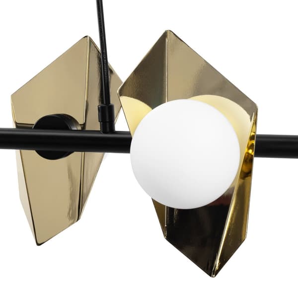 Loftlampe Hængende APP1412-CP Sort/Guld