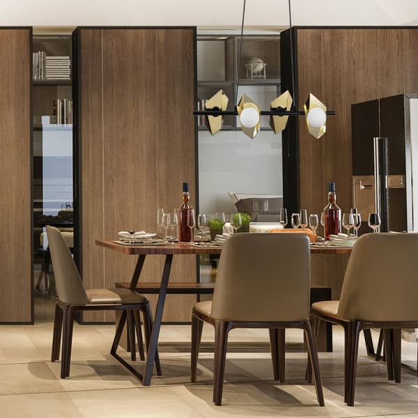 Loftlampe Hængende APP1412-CP Sort/Guld