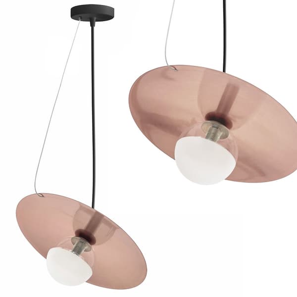 Loftlampe Hængende APP1418-CP sort/rosa guld