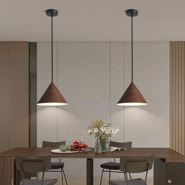 Loftlampe Hængende APP1443-1CP Mørkt Træ