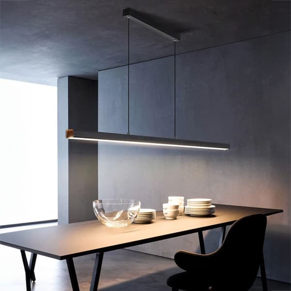Loftlampe Hængende LED APP1447-CP Sort 80cm