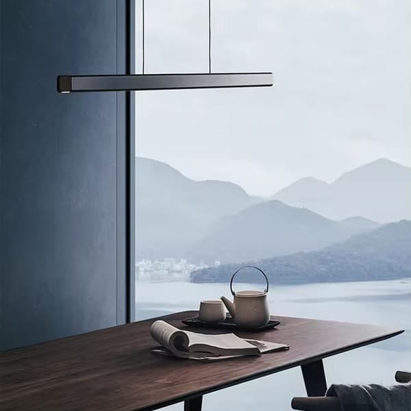 Loftlampe Hængende LED APP1447-CP Sort 80cm