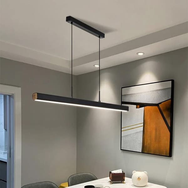 Loftlampe Hængende LED APP1447-CP Sort 80cm