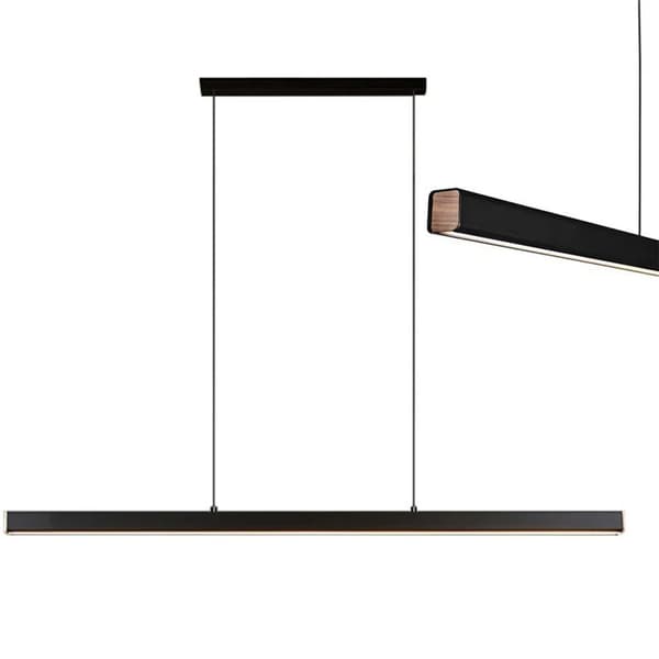 Loftlampe Hængende LED APP1448-CP Sort 100cm