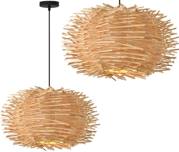 Loftlampe Hængende Boho Natur APP1486-1CP