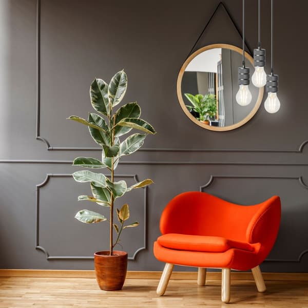 Loftlampe Hængende Ramme APP342-1CP Sort
