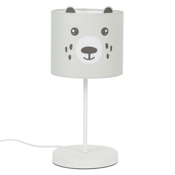 Panda nattlampa för barn, vit