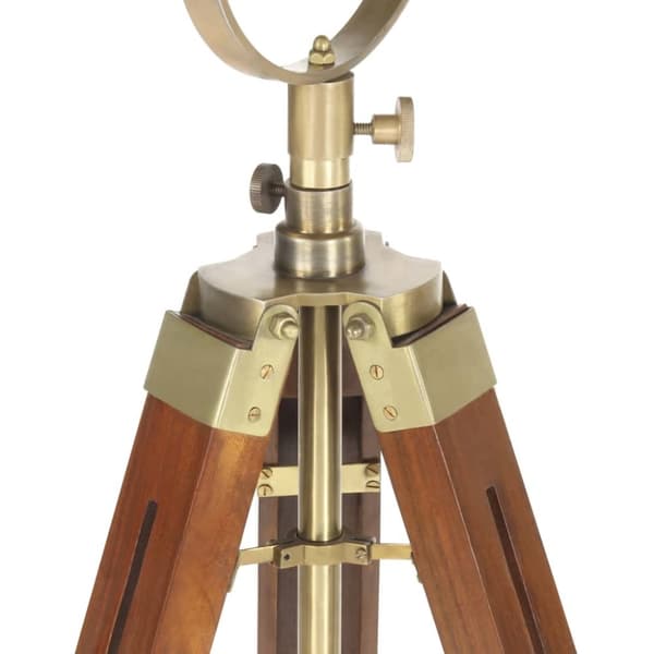 Golvlampa massivt mangoträ 165 cm
