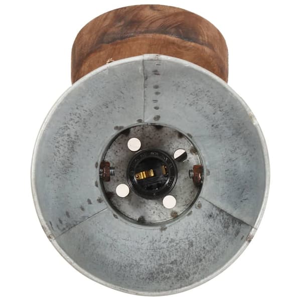 Industriell vägglampa/taklampa 2 st silver 20x25 cm E27