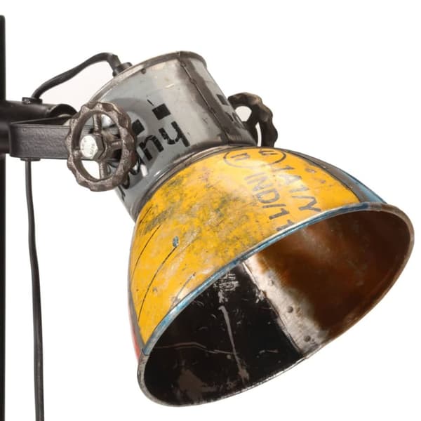 gulvlampe med 2 lampeskærme E27 flerfarvet