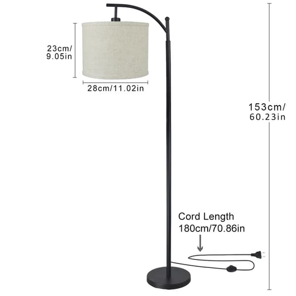 Gulvlampe, USB-opladning, Nordisk design, stil 2, 220-240V