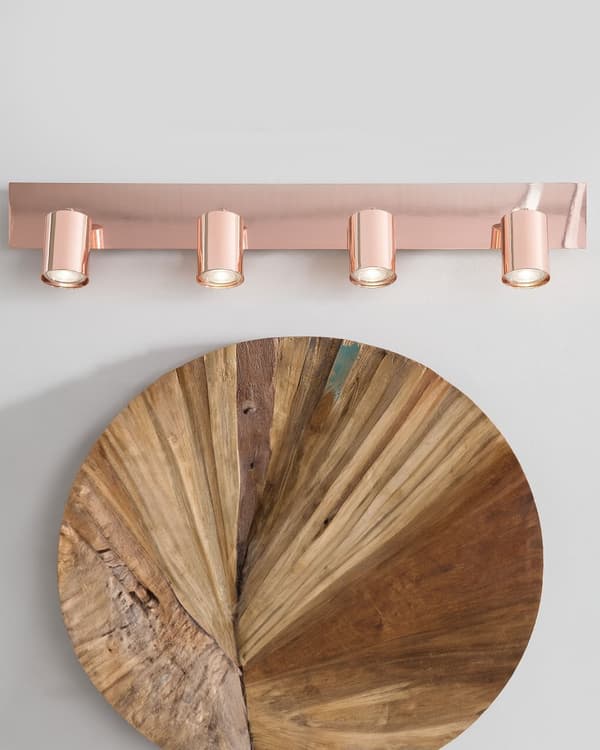 Loftlampe 4 lys Kobber Metal Justerbar Industrielt Design