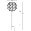 Miniatyrbild 4 av 4: Solcellsdriven metalldekoration - Retrodesign - GALIX - 1 vit LED - 8 timmars belysning - 10 Lumen