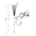 Miniatyrbild 3 av 3: Solljusdekoration GALIX G4435 - Bukettform - 8 LED - H69cm