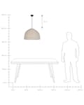 Miniatyrbilde 9 av 9: Pendellampe Naturlig Sjøgressskjerm Svart Jernfot Boho Lightning Hengende Lampe Stue Soverom Gang