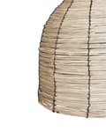 Miniatyrbilde 7 av 9: Pendellampe Naturlig Sjøgressskjerm Svart Jernfot Boho Hengende Lampe Stue Soverom Gang