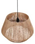 Miniatyrbilde 6 av 9: Pendellampe Naturlig Jute-skjerm Svart Jernfot Boho Hengende Lampe Stue Soverom Gang