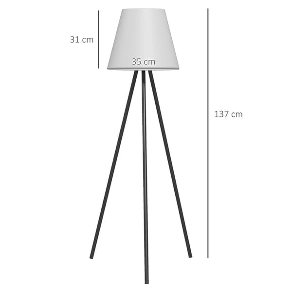 Rootz-lattiavalaisin - LED-valo - Latauskaapeli - Alumiini - PE - Musta - valkoinen - 39 X 39 X 153 cm