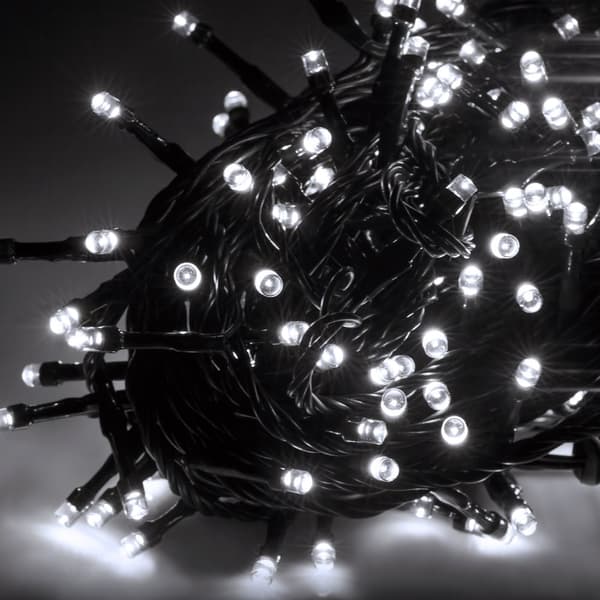 Led Rebel ulkojoulukuusen valot, 10 m, kylmä valkoinen, vaihtuva valaistus