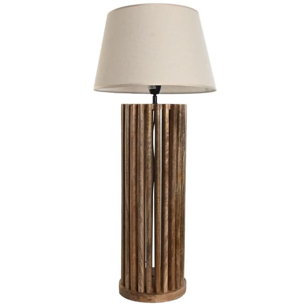 Bordslampa Home ESPRIT Brun Mangoträ 50 W 220 V 23 x 23 x 72 cm