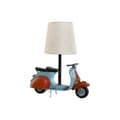 Pikkukuva 1 / 5: Pöytälamppu Home ESPRIT Sininen Oranssi Pellava Metalli 31 x 15 x 34 cm