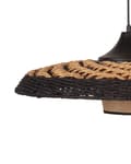 Miniatyrbilde 7 av 10: Gulvlampe Svart Beige Papirtau Metallfot Bohemsk stil Stue Soverom Belysning Stålampe