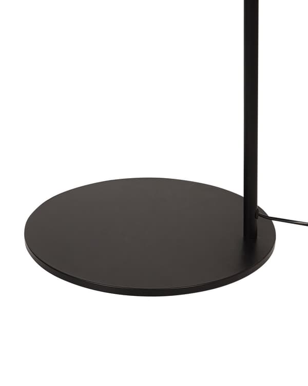 Gulvlampe Svart Beige Papirtau Metallfot Bohemsk stil Stue Soverom Belysning Stålampe