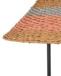 Pikkukuva 7 / 10: Jalkavalaisin beige paperinaru kartio varjostin metallijalka boho tyyli