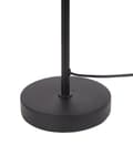 Miniatyrbillede 7 af 9: Bordlampe i beige/gul papir med kegleformet skærm med metalfod i bohemestil stue bord