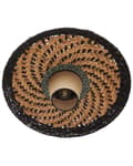 Miniatyrbillede 5 af 10: Bordlampe hvid/beige papirskærm med metalfod i boho-stil stue værelse opholdsrum