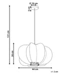 Miniatyrbillede 3 af 8: Pendel Lampe Rattan ø 44 cm Træ Lampe over Spisebord Loftlampe til Stuen Trælampe til Køkken