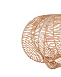 Miniatyrbillede 6 af 8: Pendel Lampe Rattan ø 44 cm Træ Lampe over Spisebord Loftlampe til Stuen Trælampe til Køkken