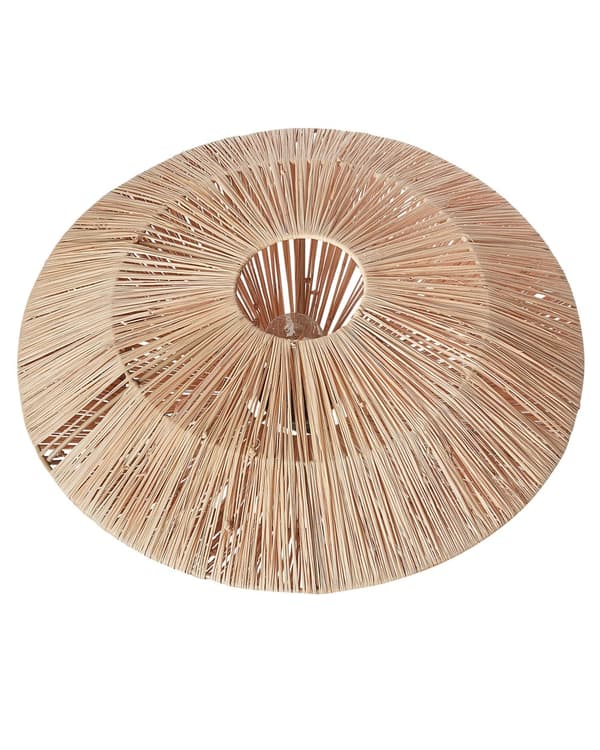 Bordlampe Halm ø 40 cm Moderne Natbordslampe med Boho Lampeskærm Sengelampe Bord Lampe til Natbord