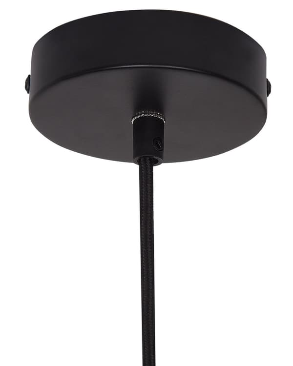 Pendel Lampe Halm ø 45 cm Træ Lampe over Spisebord Boho Loftlampe til Stuen Natur Trælampe til Køkken