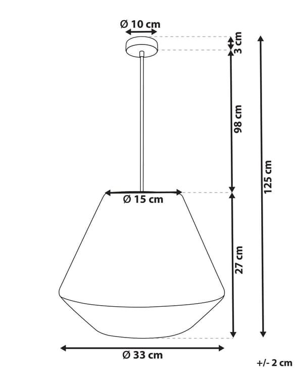 Pendel Lampe Halm ø 33 cm Træ Lampe over Spisebord Boho Loftlampe til Stuen Natur Trælampe til Køkken