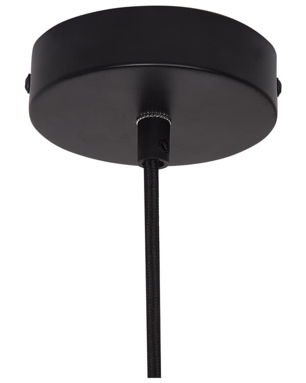Pendel Lampe Halm ø 33 cm Træ Lampe over Spisebord Boho Loftlampe til Stuen Natur Trælampe til Køkken