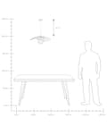 Pikkukuva 9 / 9: Riippuvalaisin valkoinen rauta rottinki ⌀ 60 x 110 cm käsintehty avonainen rustiikkinen tyyli