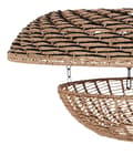 Miniatyrbillede 7 af 9: Pendellampe naturfarvet papirstreng jern ⌀ 65 x 115 cm rund håndlavet moderne stil