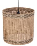 Miniatyrbillede 5 af 9: Pendellampe naturfarvet papirstreng jern ⌀ 39 x 120 cm håndlavet rund boho-stil stue