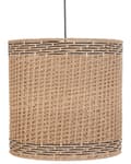 Miniatyrbillede 1 af 9: Pendellampe naturfarvet papirstreng jern ⌀ 39 x 120 cm håndlavet rund boho-stil stue