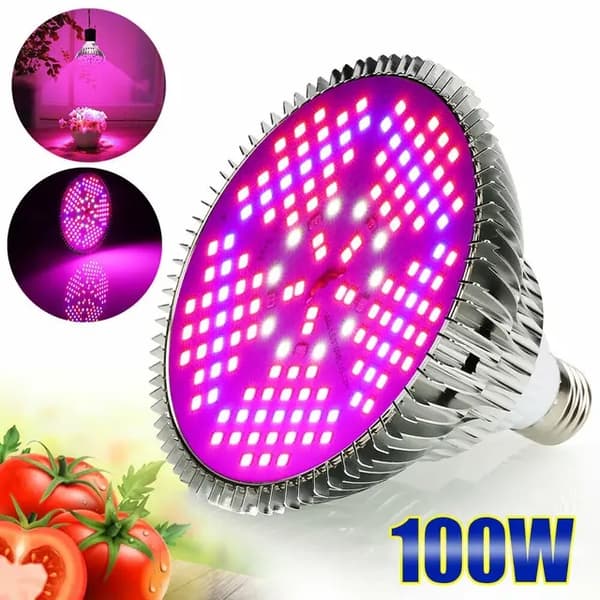LED-växtlampa, Fullspektrum, Inomhusblommor, 100W fullspektrum