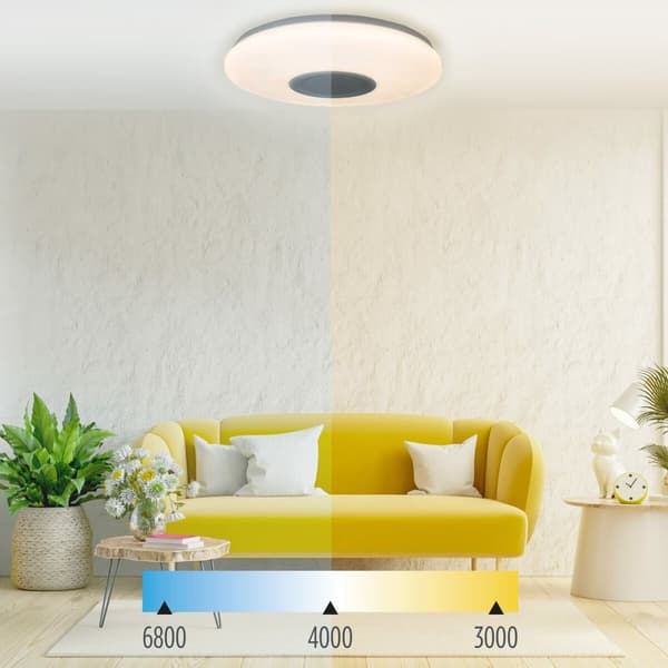 Infälld taklampa med LED KSIX 30W Vit Metall Aluminium