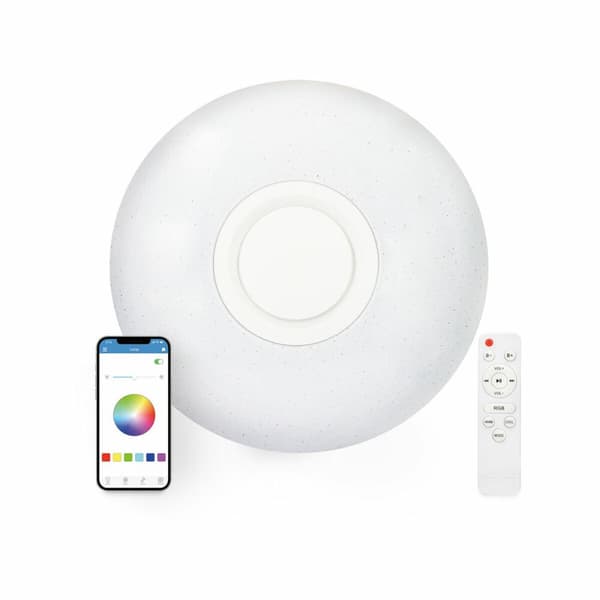 Infälld taklampa med LED KSIX 30W Vit Metall Aluminium
