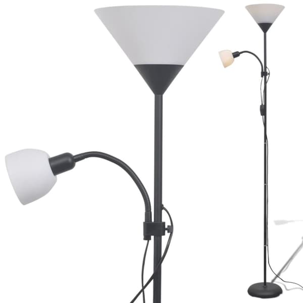vidaXL Golvlampa svart -  Lampor