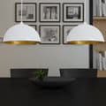 Miniatyrbillede 1 af 10: vidaXL loftslampe halvkugle 2 stk. højdejusterbar hvid -  Lamper