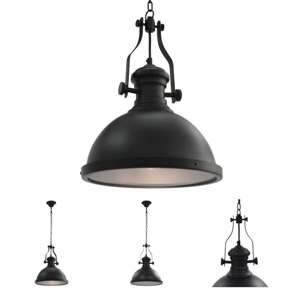 The Living Store loftlampe rund E27 sort -  Lamper