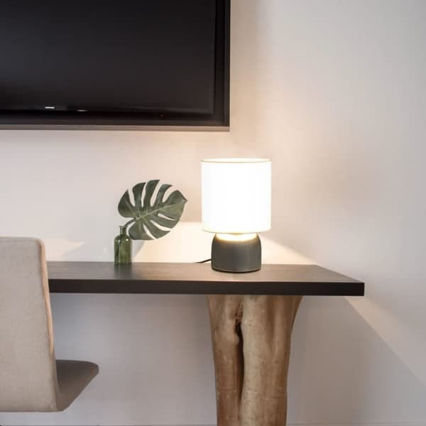 The Living Store Bordslampor 2 st touch-knapp vit E14 -  Lampor