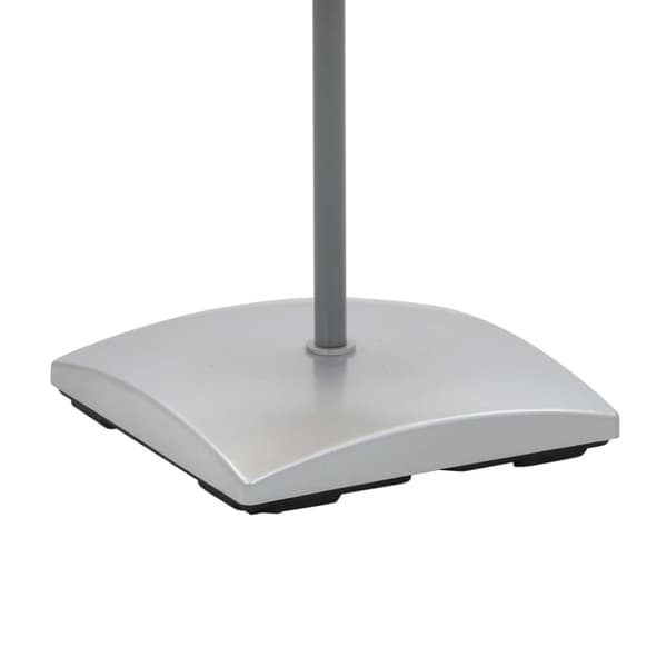 The Living Store Golvlampa med skärm av rispapper och aluminiumfot 130 cm -  Lampor