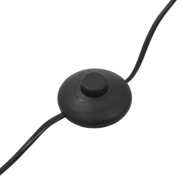 The Living Store Golvlampa med skärm av rispapper och aluminiumfot 130 cm -  Lampor