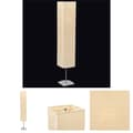 Miniatyrbild 1 av 7: The Living Store Golvlampa med skärm av rispapper och aluminiumfot 130 cm -  Lampor